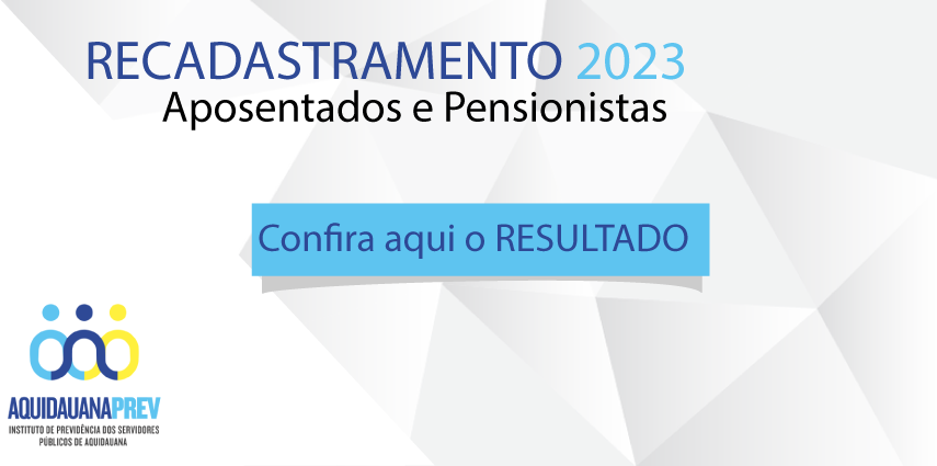 Confira o resultado de recadastramento 2023